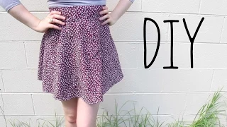 DIY "Half Circle Skirt" Tutorial (with zipper!) plus 3 ways to hem a skirt