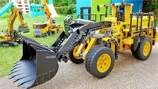 휠로더 포크레인 중장비 자동차 장난감 조립놀이 Wheel Loader Excavator Toy Assembly