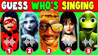 🔥GUESS MEME & GUESS WHO'S SINGING🎤🎶Elsa,Tenge Tenge, Skibidi Toilet, Mercredi, Cosita, John Cena