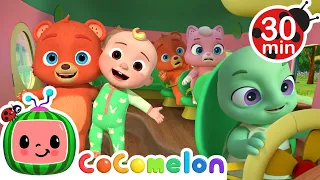 🚌Wheels on the Bus🚌 | Cocomelon - Animal Time | Kids Cartoons & Nursery Rhymes | Moonbug Kids