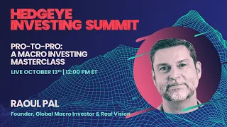 Raoul Pal: "Pro-To-Pro: A Macro Investing Masterclass" (Hedgeye Investing Summit)