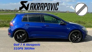 Golf 7 R Facelift + Akrapovic Exhaust | 310 PS & 380 Nm | 0-100 & 100-200 | Cars2Drive