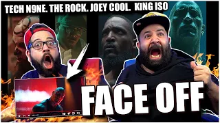 GREATEST LINE UP!! Tech N9ne - Face Off feat. Joey Cool, King Iso & Dwayne Johnson | REACTION!!