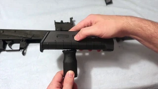 How to install MAGPUL MOE M-LOK vertical grip on AK-47