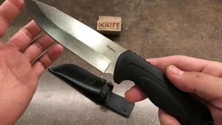 Нож "Навага" Elastron серый Stonewash от Кизляр