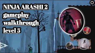 Ninja arashi 2 level 5 gameplay walkthrough part 5 | Ninja arashi 2 | #gaming #ninjaarashi2