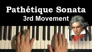 How To Play - Beethoven – Pathetique Sonata 3rd Movement (Piano Tutorial Lesson)