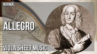 Viola Sheet Music: How to play Allegro (Winter from the Four Seasons) by Antonio Vivaldi