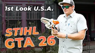 STIHL GTA 26 - Battery PRUNER/CHAINSAW - 1st Look USA!