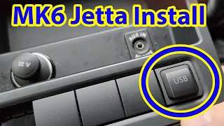 How to install factory looking usb in a MK6 Jetta