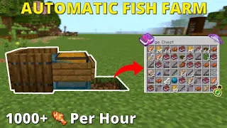 How To Make A Fish Farm In Minecraft 1.21 |20+ XP Per Minute |Java Edition |Bedrock Edition