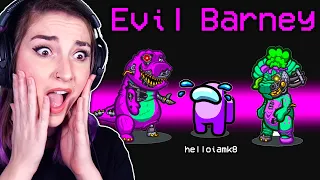 I turn into an EVIL BARNEY [Among Us]