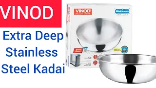 How to use Vinod Stainless steel kadai for first time | Potato Nuggets Recipe | Season Steel Kadhai