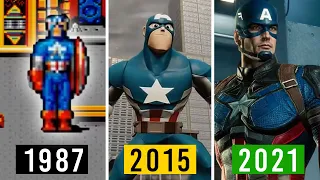 Evolution of Captain America in Games 1987 - 2021