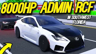 DRIVING AN 8000HP ADMIN LEXUS RCF IN SOUTHWEST FLORIDA!