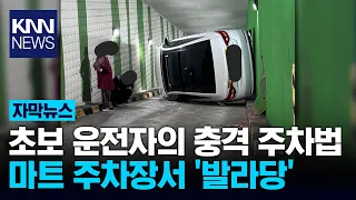 마트 출입구 꽉 막은 '초보운전' / KNN
