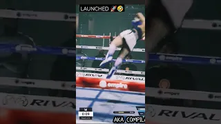 FEMALE FIGHTER LAUNCHED IN AIR UNDISPUTED ESBC FUNNY RAGDOLL#undisputed5