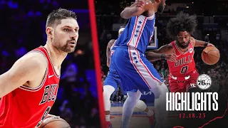 HIGHLIGHTS: Chicago Bulls beat 76ers behind Coby White's 24 points