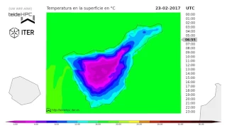 Tenerife Temperature forecast: 2017-02-22