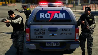 ROTAM NO COMBATE AO CRIME ORGANIZADO | GTA V PMMG | GTA 5 POLICIAL