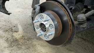 Installing 1" wheel spacers