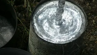 Как плавить алюминий изгоняю поры дрелью