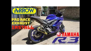 ARROW Pro RACE Slip-on Exhaust || 2020 Yamaha R3