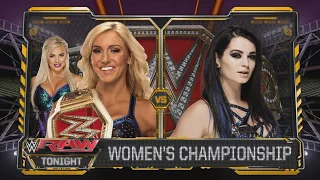 Charlotte Flair Vs Paige Campeonato Femenino Raw - WWE Raw 20/06/2016 (En Español)