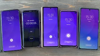 Time ON Alarm Clock 2 TOP (2023) Samsung Galaxy Z Fold 3 & Z Flip 3 5G vs S9 vs Note 20 vs S20+