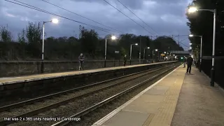 2017 11 11 Trains at Ashwell & Morden with 60103 FLYING SCOTSMAN