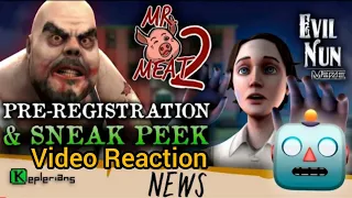 Reacting on KEPLERIANS'S new horror  news video | Mr meat 2 sneak peek | evil nun rush release date