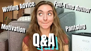 Q&A! // Writing A Book, Writing Advice, Creative Energy, Pantsing, And Publishing! 📚 (Part 1)