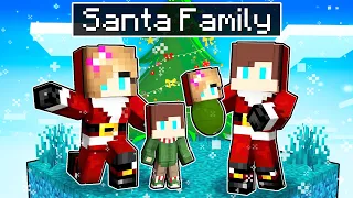 Maizen Having a SANTA FAMILY in Minecraft! - Parody Story(JJ and Mikey TV)