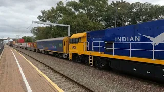 Awesome Freight Train Pounds through Parafield Station