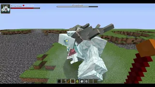 Ender Golem Vs Mowzie's Mobs Monster In Minecraft