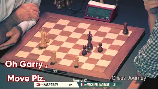 Garry Kasparov Doesnt Move for 13 Seconds Gets Flagged By MVL Blitz Day 2