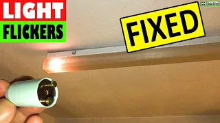 Fluorescent Light flickering and How to change starter in a Fluorescent Light