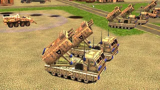 USA MLRS 1 vs 2 GLA (UNTITLED MOD) C&C Generals Zero Hour