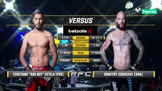 FFC51: Cristiano 'BAD BOY' Estela vs Dimitry Zebroski (BRA) | FUSION FIGHTING CHAMPIONSHIP | ESTELAR