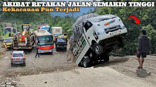 Road cracks are getting higher, the situation is getting worse in Batu Jomba