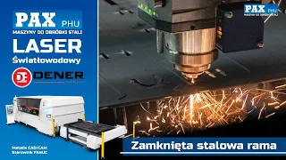 Laser do cięcia blach DENER FIBER FL 3015 4KW