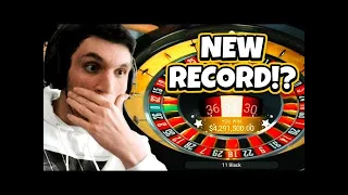 NEW RECORD Trainwreckstv GETS RECORD ROULETTE WIN! (Over $6 Million Won)