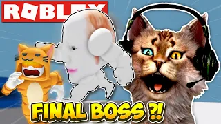 MELAWAN BOS KEPALA BOTAK ?! - (Escape Running Head) - ROBLOX INDONESIA