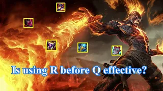 If you're not sure you can stun, use R before Q