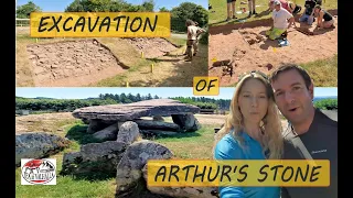 Archaeological Excavation Tour of Arthur's Stone, Herefordshire, English Heritage #greenspaces