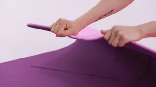 Yoga Mat with Position Lines