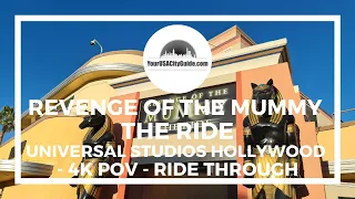 Revenge Of The Mummy - The Ride - Universal Studios Hollywood - Full ride 4K POV