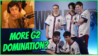 G2 RUNNING IT BACK FOR 2024? | Caedrel Watches G2 Worlds Vlog