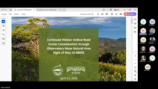 Open Space Commission Meeting - April 22, 2024