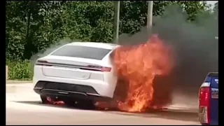 BYD HAN EV Blade Battery Caught fire and exploded